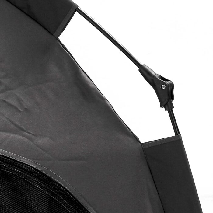 Палатка для собак PawHut - собачий домік, хатинка для котів на вулицю з сіткою, намет-тіпі для собак з сумкою, сонцезахисний дах для двору, вітальні, темно-сірий