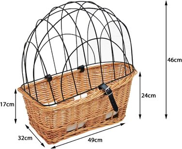 Транспортна коробка для собак Red Loon - велосипедна сумка-переноска для собак, кріплення на багажник