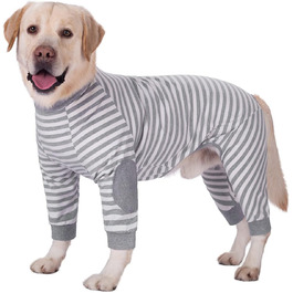 Піжама для собак BT Bear, плюшевий комбінезон для собак середнього та великого розміру, зручна, м'яка, дихаюча, на блискавці