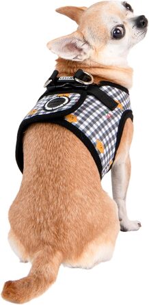 Шлея Puppia Baba Step-in для собак, без задухи, анти-натяг, для прогулянок і тренувань, чорна, розмір L, для малих і середніх порід