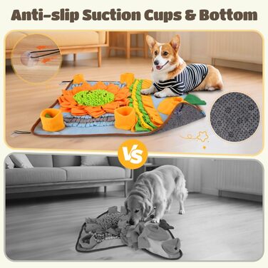 Килимок-нянчильник для собак Nobleza: інтерактивна іграшка-тренажер, 75x58 см