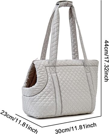 Сумка-переноска для собак та котів з бавовни, сірого кольору. Легка переноска для цуценят та маленьких тварин