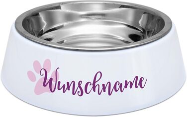 Миска для корму для собак з іменем PrintPlanet® - персоналізована миска для тварин з гравіюванням (Layout 1)