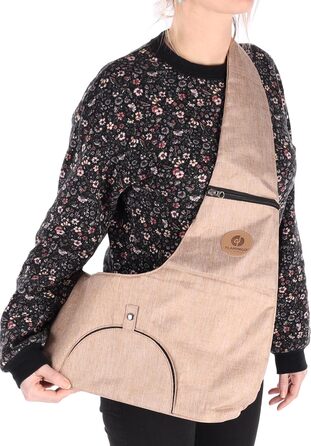 Рюкзак для собак Hunderucksack Kanga Beige, 44x20x20 см, поліестер, з вентиляцією, зручний для прогулянок