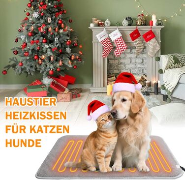 Кішечковий/Собачий нагрівальний килимок TEOV 60x90 см, регулювання температури 20-55°C, таймер, водонепроникний