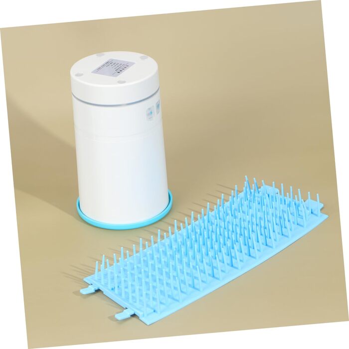 Машина для миття лап домашніх тварин BESPORTBLE з USB-зарядкою, автоматичний силіконовий очищувач для лап собак, ротаційна масажна функція, блакитний та білий, для чистих та здорових лап