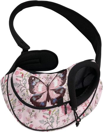 Сумка-переноска для собак COEQINE, рожева, зірки, квіти, для подорожей, зручна, з регульованим ремінцем, для маленьких собак