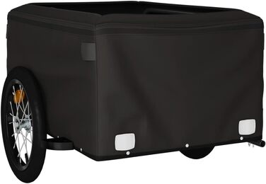 Причіп для велосипеда, причіп для собак, чорно-помаранчевий, 45 кг, для перевезення покупок, легка збірка