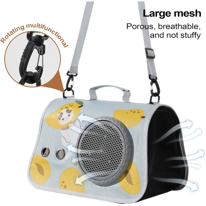 Транспортна сумка для котів – переноска для тварин з плечовим ременем, органайзер для подорожей, кемпінгу та прогулянок