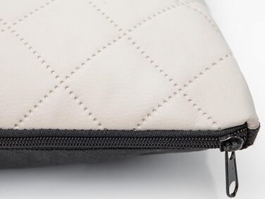 М'яке ліжко для собак Eite: зручне, 54x37 см, бежеве екошкіряне софу для домашнього улюбленця