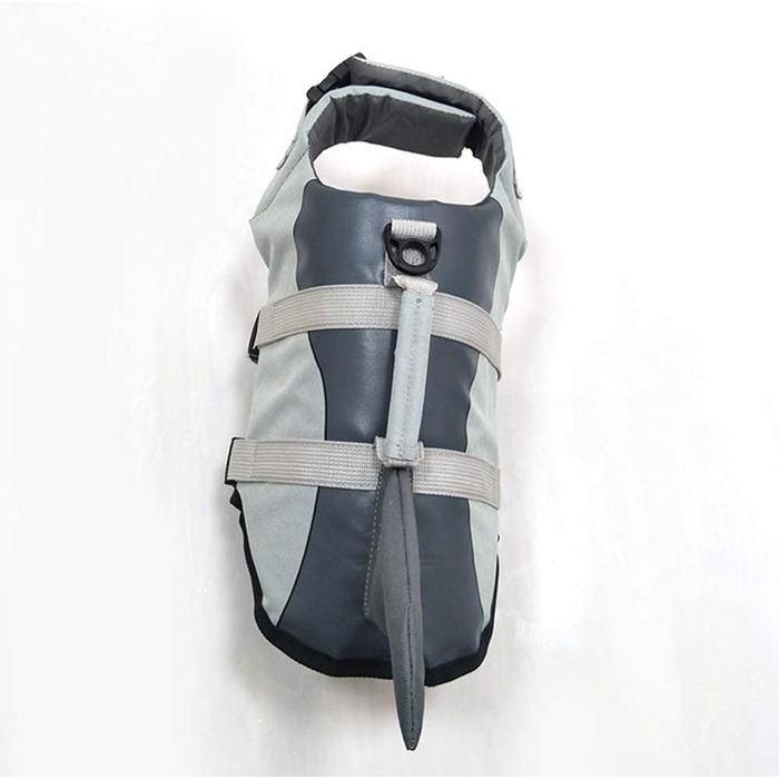 Жилет для собак OMEM, сірий, для плавання, серфінгу та катання на човні. Безпека у воді для вашого улюбленця