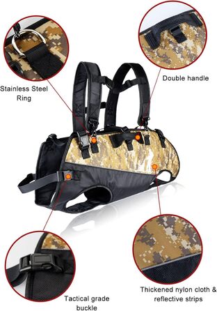 Рюкзак для собак L&Y Jewelry Hundetrage: переноска для собак вагою 15-40 кг, регульований, для собак з артритом та проблемами суглобів