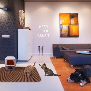 Килимок для котячого туалету KA®, водонепроникний, EVA, PVC, для дому та балкону