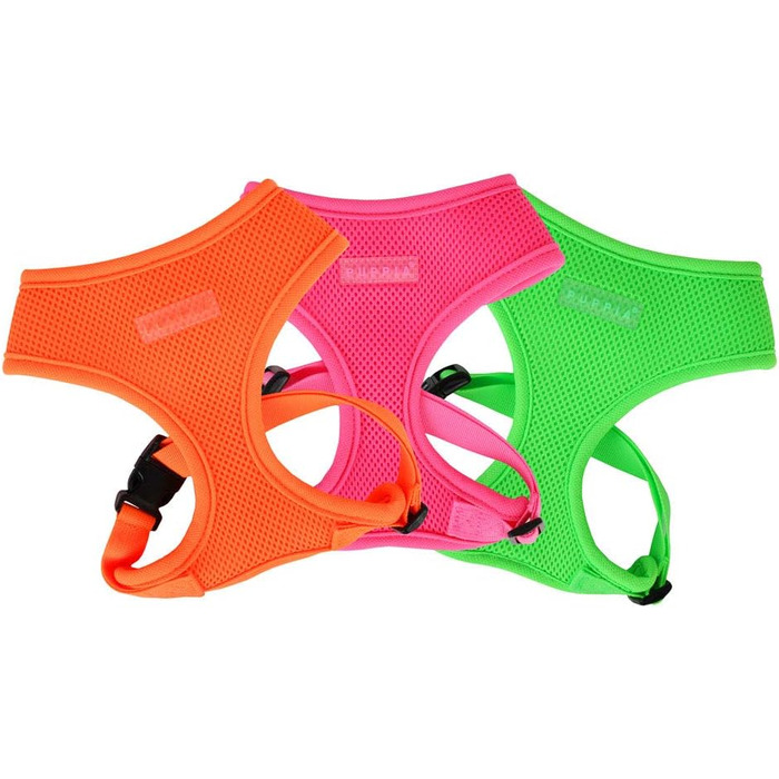Шлейка для собак Puppia Neon Orange, S - Якісна та комфортна, для цуценят, PAPA-AC1325-OR-S