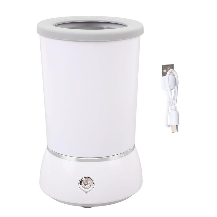 Автоматичний очисник лап для собак, портативна силіконова мийка лап для домашніх тварин з 2 режимами, USB-перезаряджувана електрична станція для миття лап для собак для дому та подорожей, WHITE