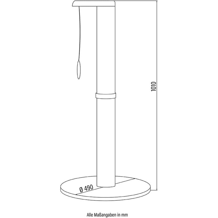 Дерево для кішки Home Deluxe NEVA - сірий, 101x49x49 см, сизаль, поліестер, MDF