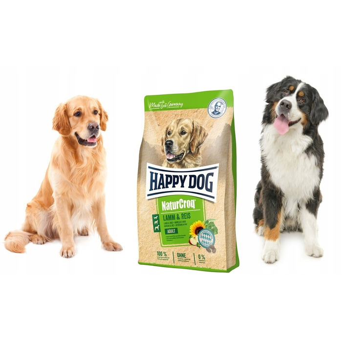 Сухий корм для собак HAPPY DOG NaturCroq Ягня з рисом, 15 кг