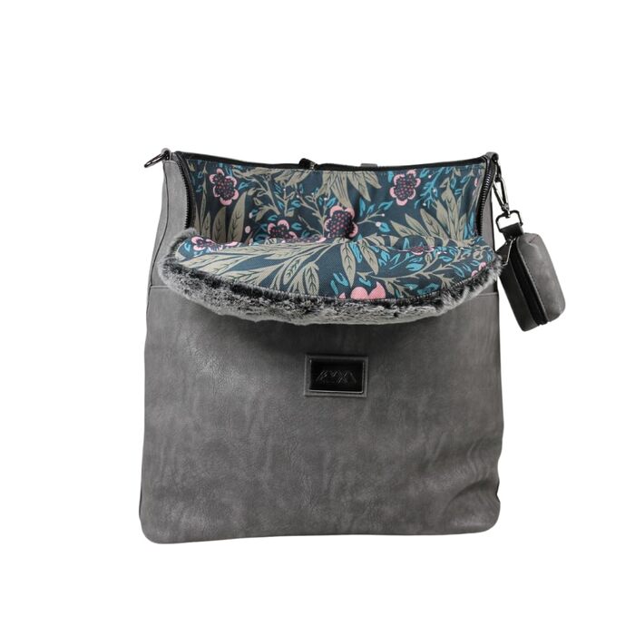 Рюкзак для собак Myxa: переноска для маленьких собак, дихаючий дах, багатофункціональний (антрацит)