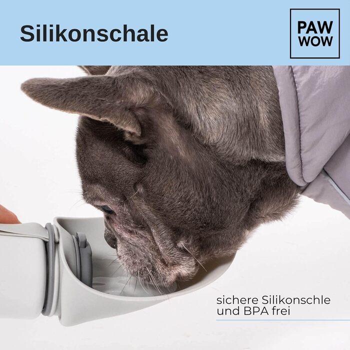 Пляшка для води PAW WOW Paula 500 мл для собак, поїлка для прогулянок