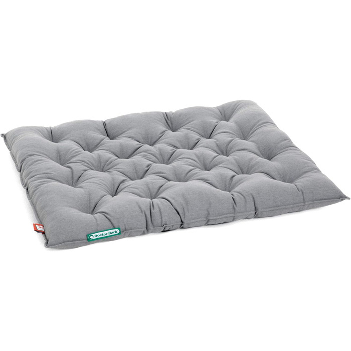 Ортопедичне собаче ліжко Doctor Bark Urban - для великих собак, 90x70 см, сірий колір, Made in Germany