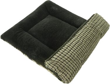 Килимок для собак PET SPPTIES: м'який, теплий, миючий, двосторонній, 61x41 см, темно-зелений