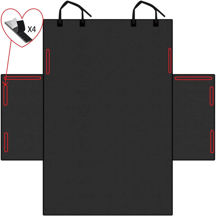 Захистне покриття для багажника авто, килимок для собак з боковим захистом, універсальний, водонепроникний, зносостійкий