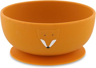 Тарілка для дитячого харчування Trixie Mr. Fox з присоскою, помаранчевий колір