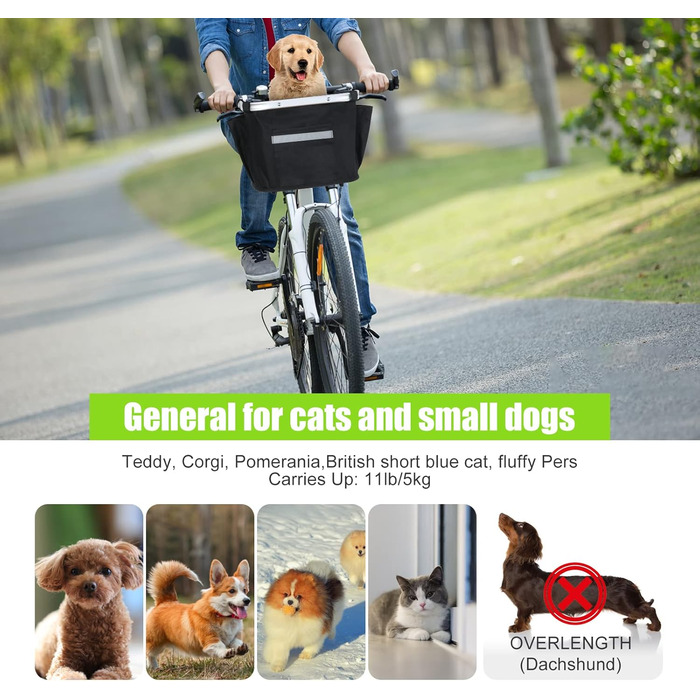 Фарбований кошик на кермо велосипеда Lixada з алюмінію (35 x 25 x 5 см)