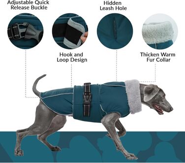 Водонепроникний зимовий теплий жилет для собак, розмір XL, темно-зелений, підходить для Лабрадорів