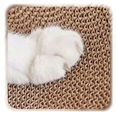 Картонна дряпалка-ліжечко для котів Ecarla у формі дивана, 60x27x33см, KOT19