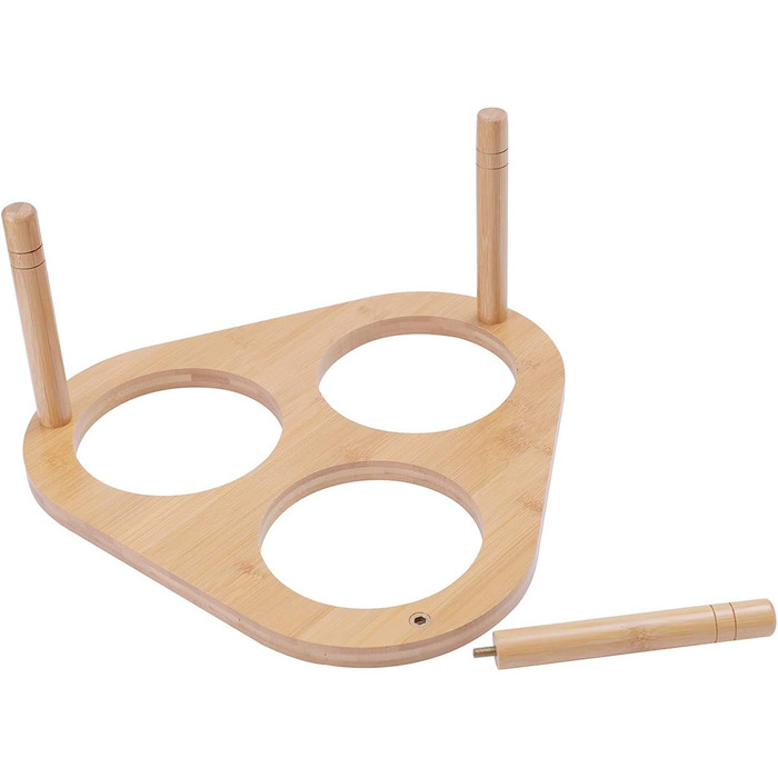 Підвищений годівниця для котів з підставкою, бамбукова підставка з 3 мисками (кераміка/нержавіюча сталь), неслизькі та знімні ніжки