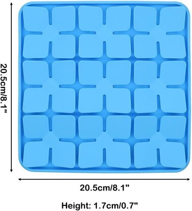 Килимок для повільного годування собак та котів, силіконовий пазл з присоскою, блакитний