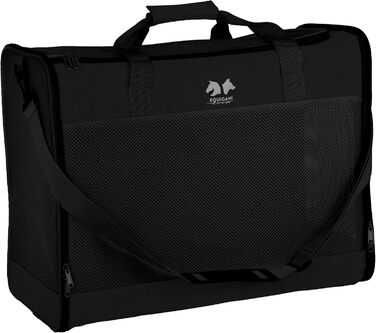 Сумка-переноска для собак та котів Equicani® 55x40x23 см, чорна | Зручна для подорожей, літака, авто