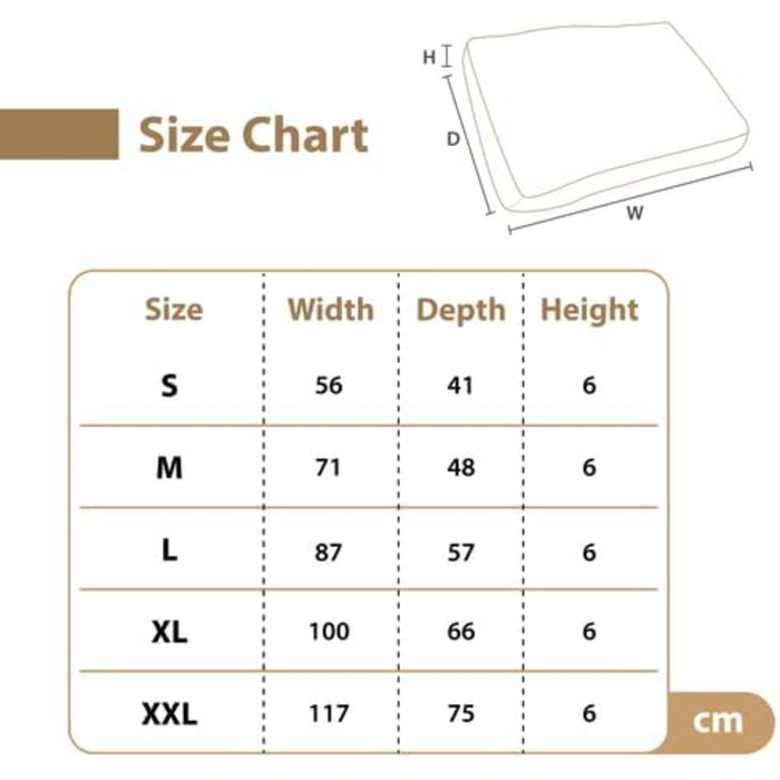Водонепроникне ортопедичне ліжко для собак Ellie-Bo з піною-пам'яттю, для клітки/бокса, чорне (XXL, 122 см, 122x75x6 см, тільки накладка)