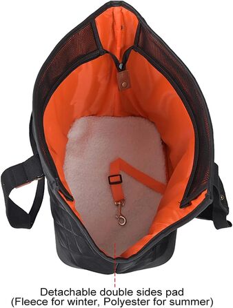 Чарівна переноска для тварин - сумка-переноска для кота/собаки, чорна, для щоденного використання на вулиці