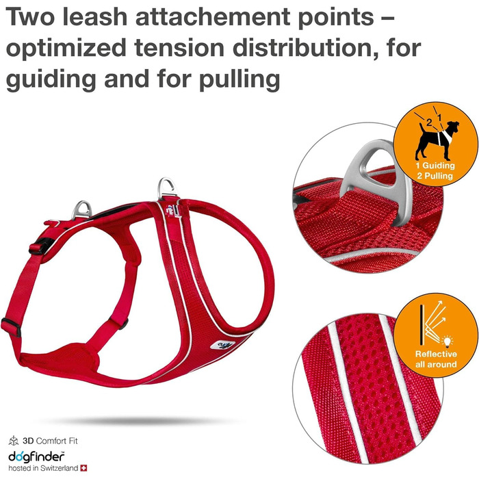 Шлейка для собак Belka Comfort Harness Red, розмір S, червона