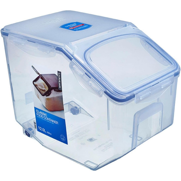 LocknLock Küchen Caddy 12L: Контейнер для зберігання продуктів з кришкою | 35 x 23 x 27 см
