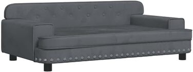 Килимок для собак VidaXL, м'який лежак для тварин, лежанка-софа для маленьких собак та котів, світло-блакитний велюр