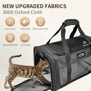 Трансформер для котів та собак на 2 тварин, сірий. Розмір 50.8 x 33 x 20 см. Зручна переноска для подорожей та дому.
