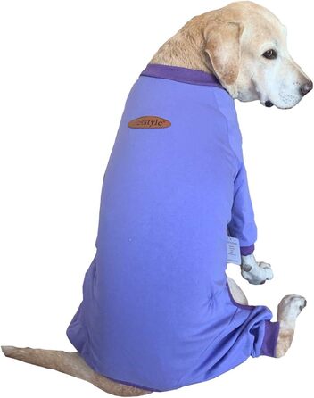 Піжама для собак великих порід: захист суглобів, анти-шерсть, фіолетовий колір