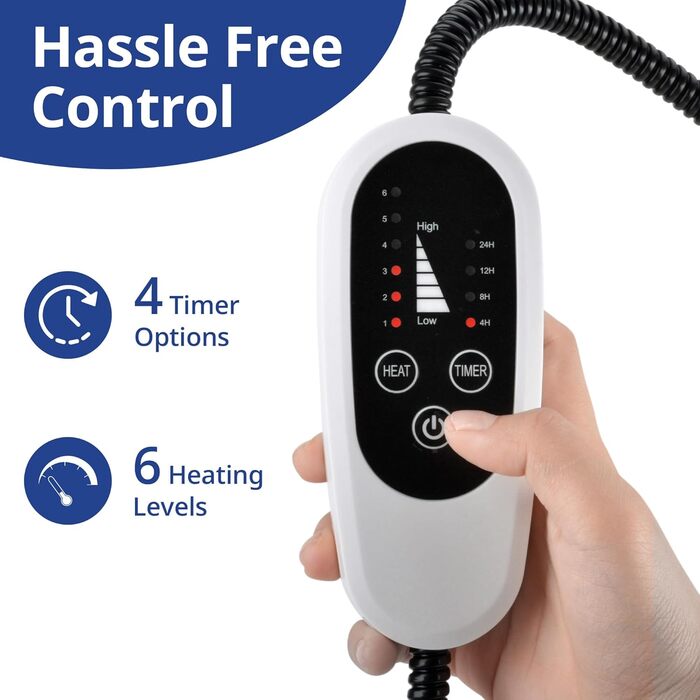 Електричний підігрівач для кота та собаки NICREW, 40x45 см, з антигризунковою обмоткою, бежевий, 30 Вт, регульована температура