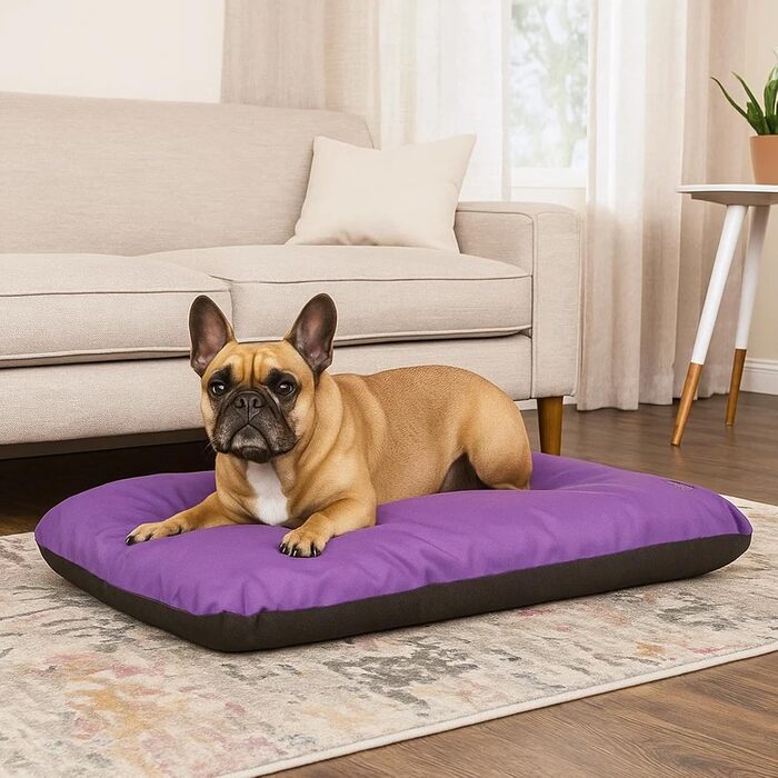 Килимок для собак ECO: великий, середній, малий - вологостійкий, м'який, 90x60x8 см (фіолетовий)