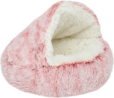 М'яке ліжко-гніздо для собак та котів Lingxiya, 50 см, рожеве