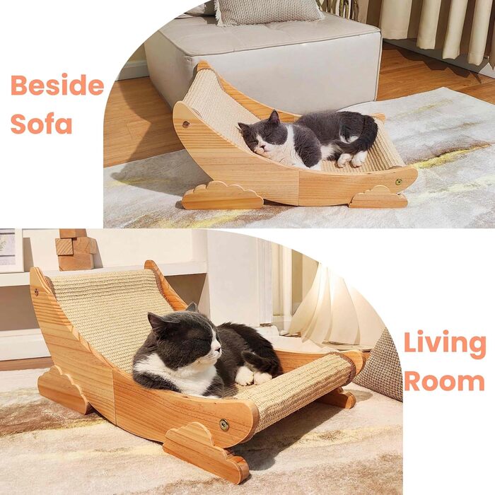 Дряпалка для котів Kratzbaum, натуральне дерево