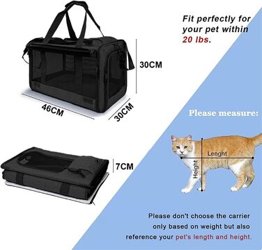 Складана переноска для собак та котів, переноска для тварин, сумка-переноска для собак та котів, подорожі на природі