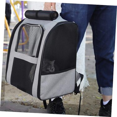 Транспортна сумка для котів та маленьких собак Angoily, велика місткість, дихаюча, з міцного матеріалу