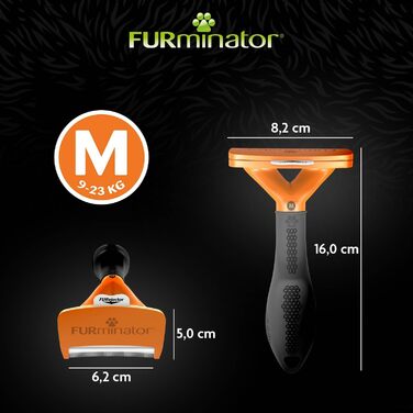 FURminator щітка для видалення підшерстя для середніх короткошерстих собак, покращений дизайн