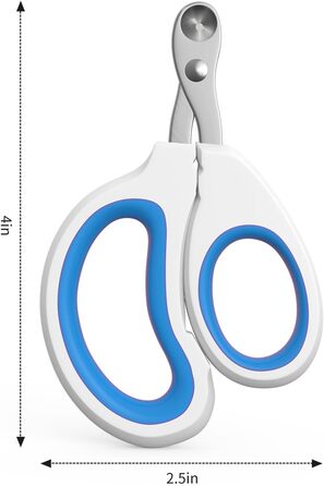 Ножиці для стрижки кігтів котів та інших дрібних тварин, синій колір