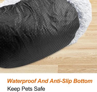 Кругле ліжко для собак та котів, м'яке, зручне, діаметр 50 см, сірий колір