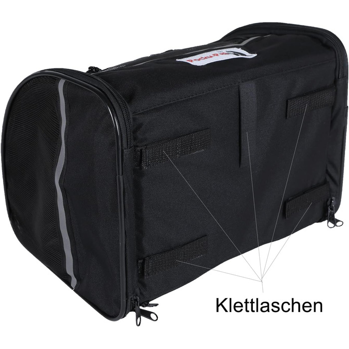 Транспортна сумка для собак H4L чорна 38x28x30 см - переноска, переносна сумка, бокс для собак